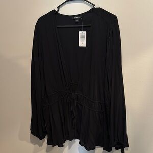 Torrid Women's Black Tie Top